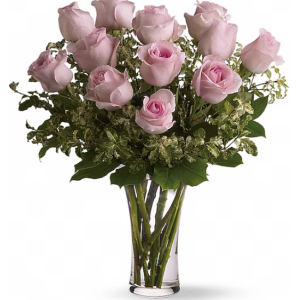 A Dozen Pink Roses luxury flower arrangements El Paso