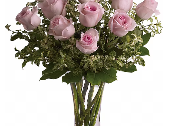 A Dozen Pink Roses luxury flower arrangements El Paso